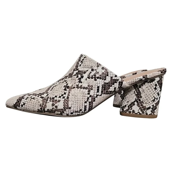 ROHB Willow Cream and Black Mules with Wedge Heel - Picture 2 of 12